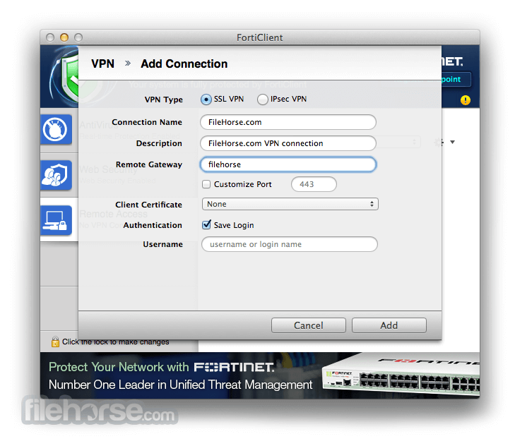 fortinet vpn client for windows 7
